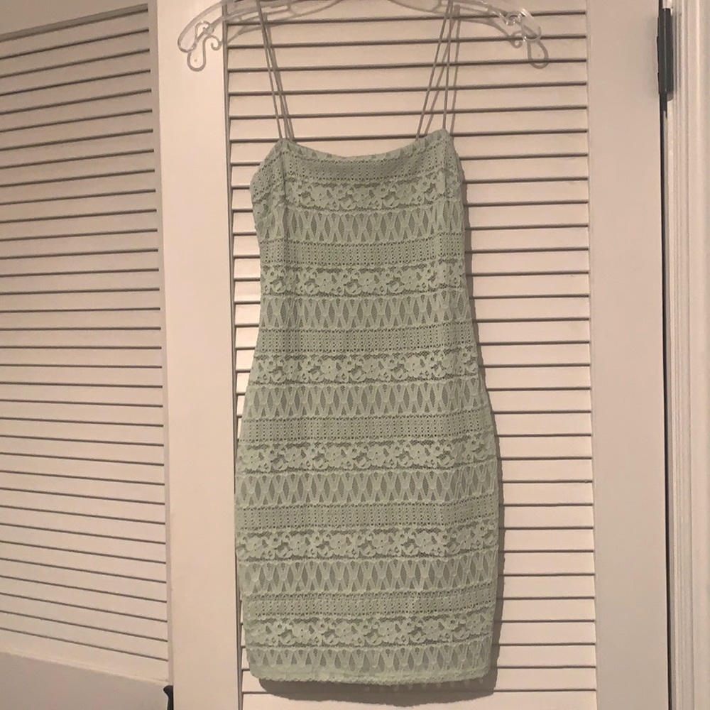 Kimchi Blue mint green tight dress in XS.